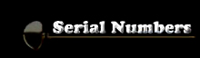 Serial Numbers